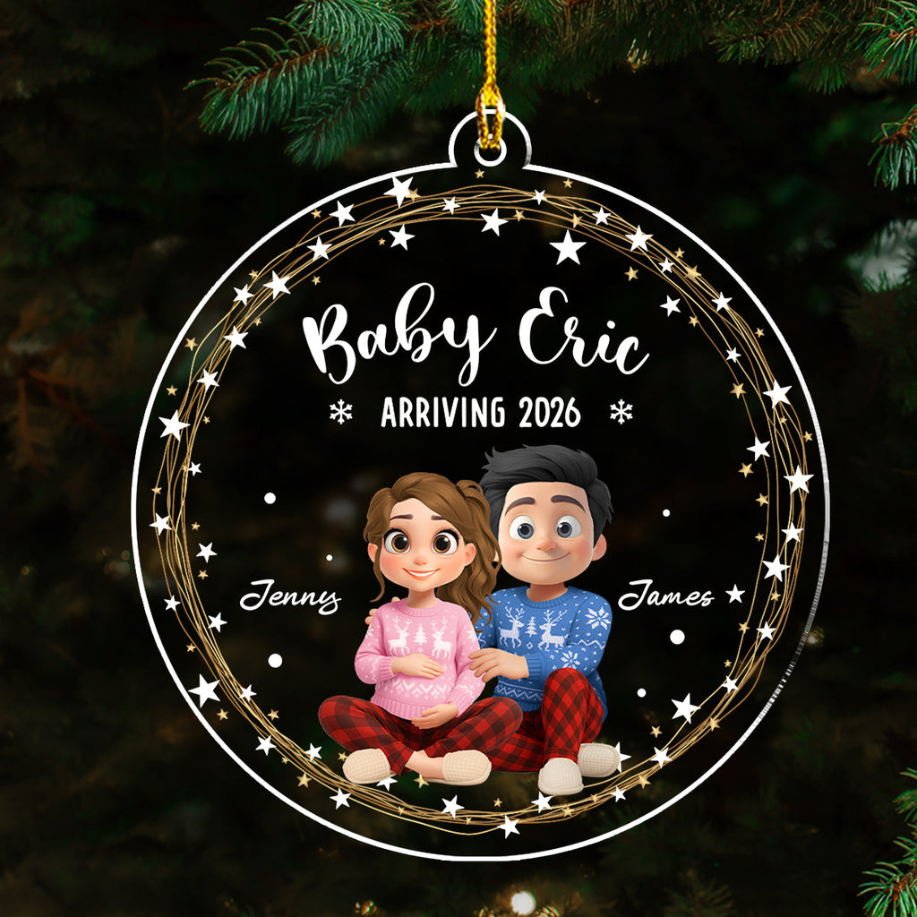 Arrive To This World - Personalized Custom Acrylic Ornament