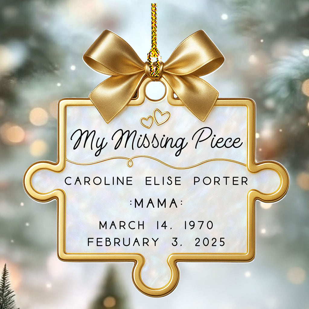 A Piece Of Us Gone - Personalized Custom Acrylic Ornament