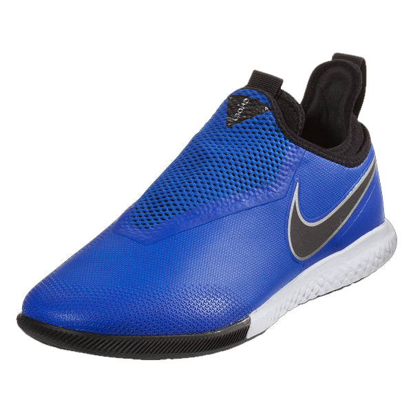 Nike React Phantom Vision Pro DF IC Indoor Court Soccer Shoes (Racer Blue/Black)