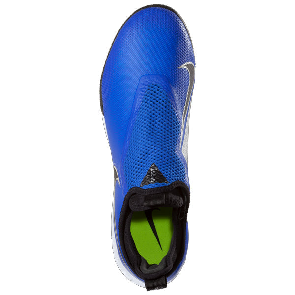 Nike React Phantom Vision Pro DF IC Indoor Court Soccer Shoes (Racer Blue/Black)