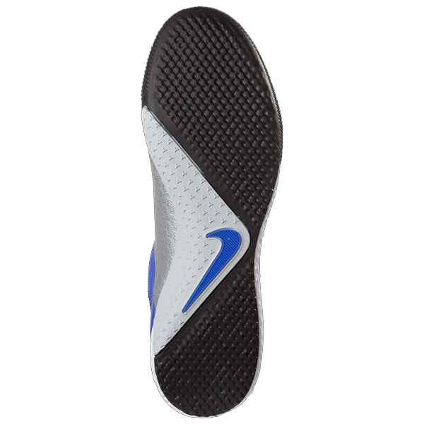 Nike React Phantom Vision Pro DF IC Indoor Court Soccer Shoes (Racer Blue/Black)