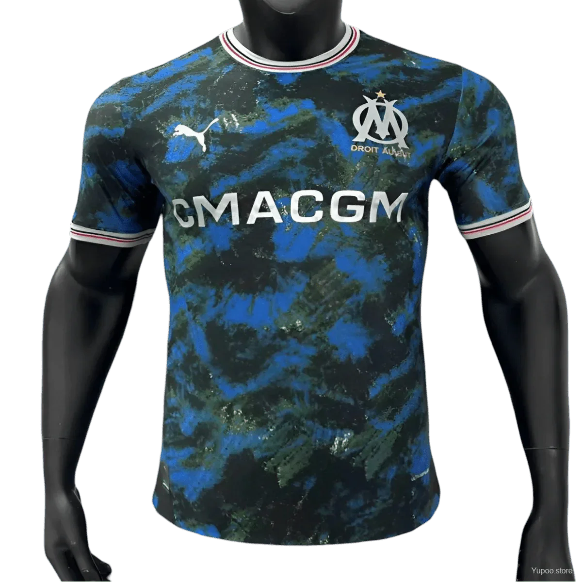 Olympique Marseille 2024/2025 Special Edition Blue Player Version Jersey – Bold Blue Design with Club Branding