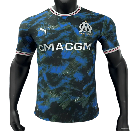 Olympique Marseille 2024/2025 Special Edition Blue Player Version Jersey – Bold Blue Design with Club Branding