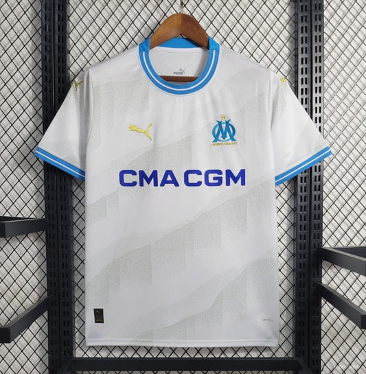 Olympique Marseille 23-24 Home Kit – Fan Version Jersey with Classic Blue and White Design