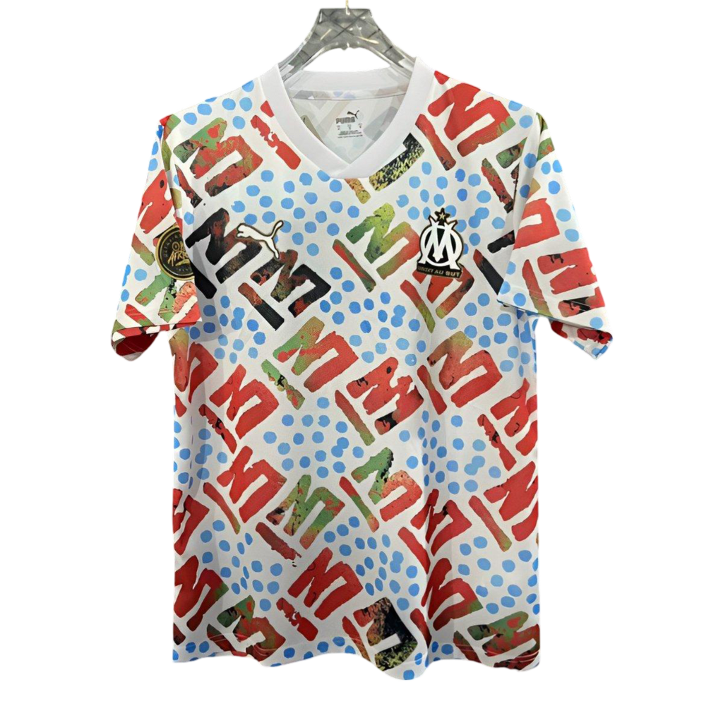 Olympique Marseille 24/25 Africa 13 Special Pre-Match Kit – Fan Version Jersey with Bold Design