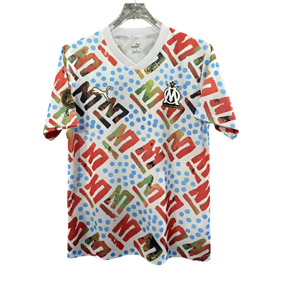 Olympique Marseille 24/25 Africa 13 Special Pre-Match Kit – Fan Version Jersey with Bold Design