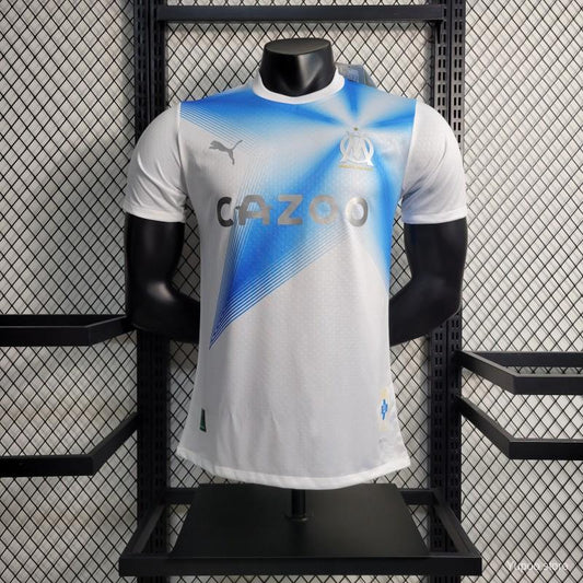 Olympique Marseille 30th Anniversary Edition Kit 23-24 – Player Version Jersey with Commemorative Design