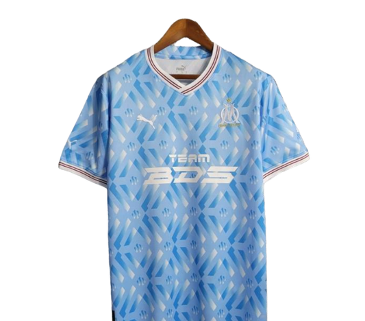 Olympique Marseille Blue Training Kit Special Edition 23-24 – Fan Version Jersey with Bold Design