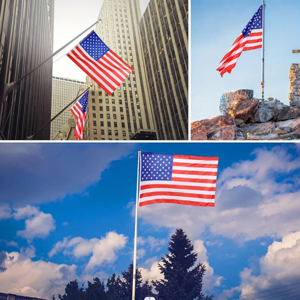 Outdoor American Flag Heavy Duty Polyester Brass Grommets