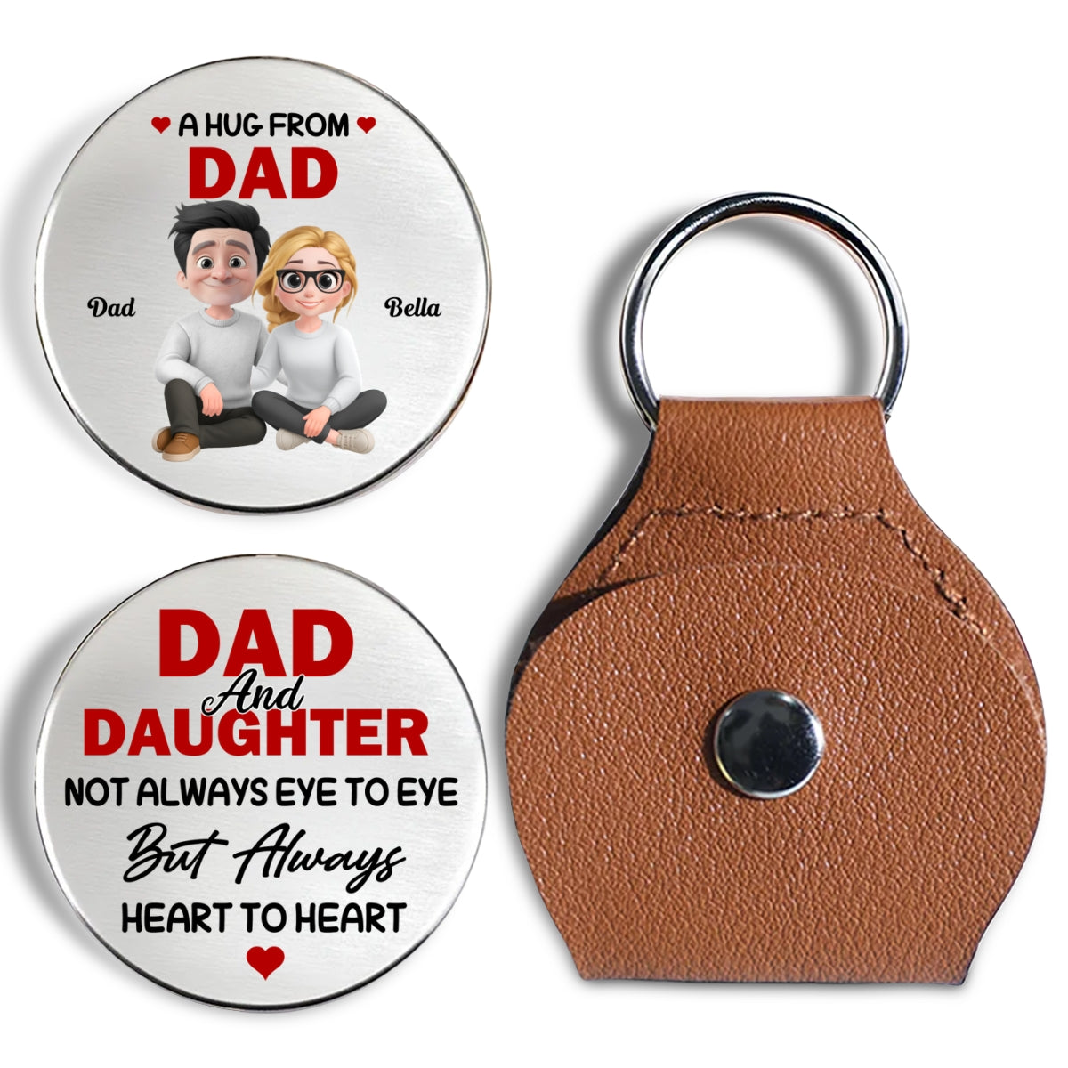 A Hug From My Dad - Personalized Custom Pocket Hug