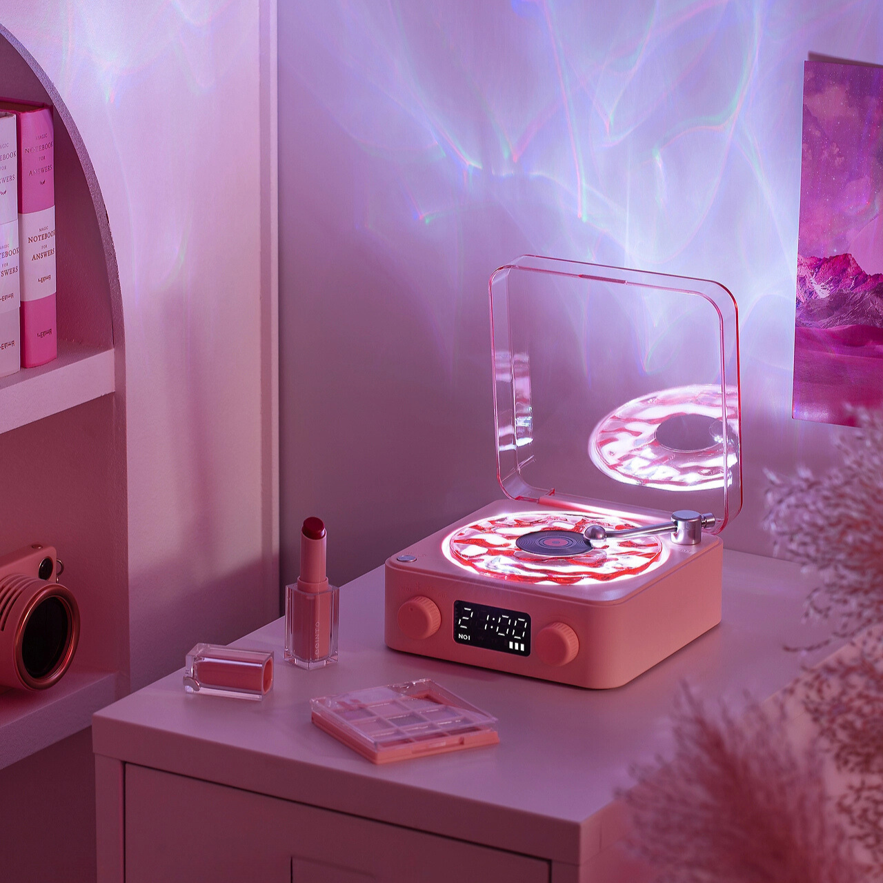 LED Table Lamp Retro Vinyl Mood Light