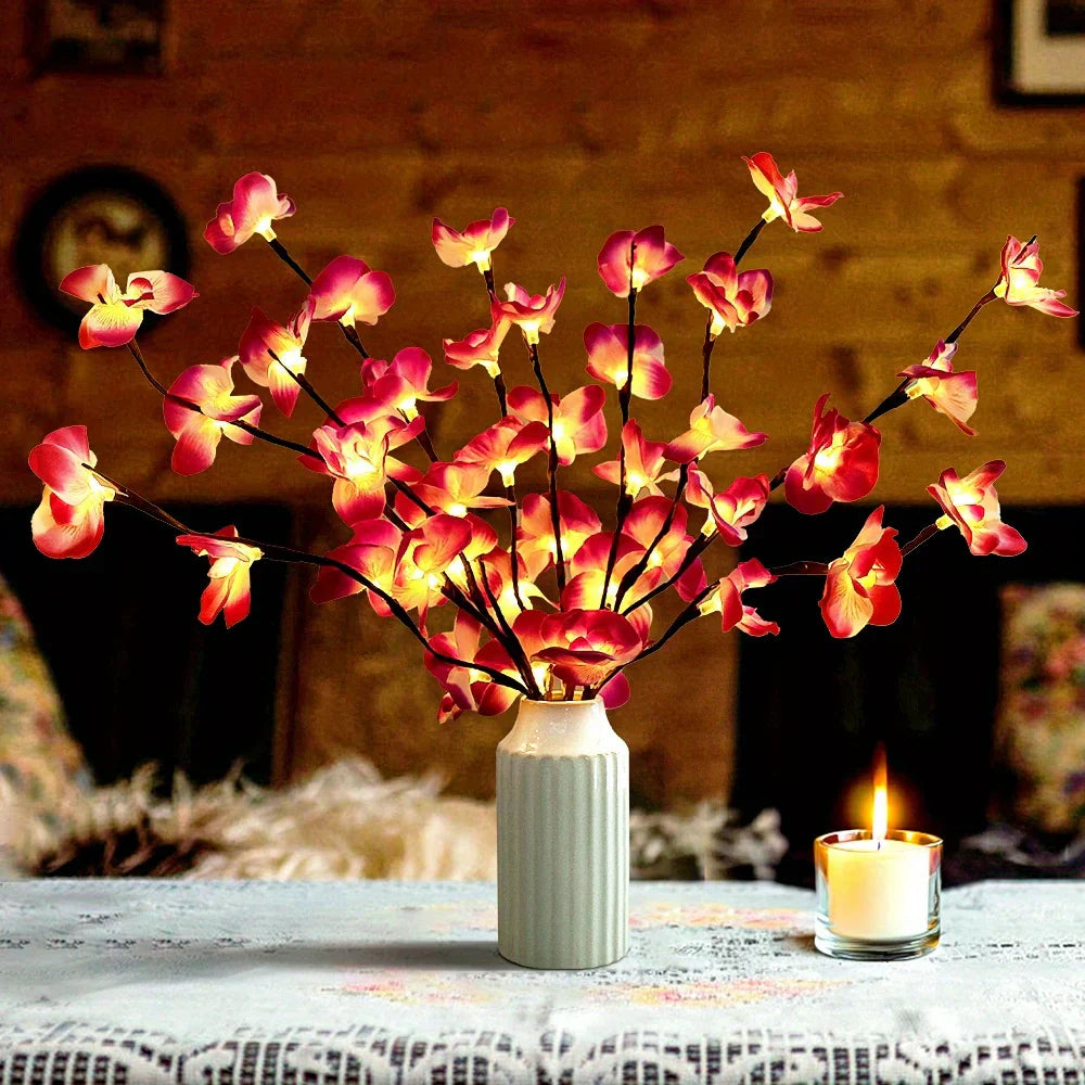 LED Lighted Artificial Branch Table Lamp