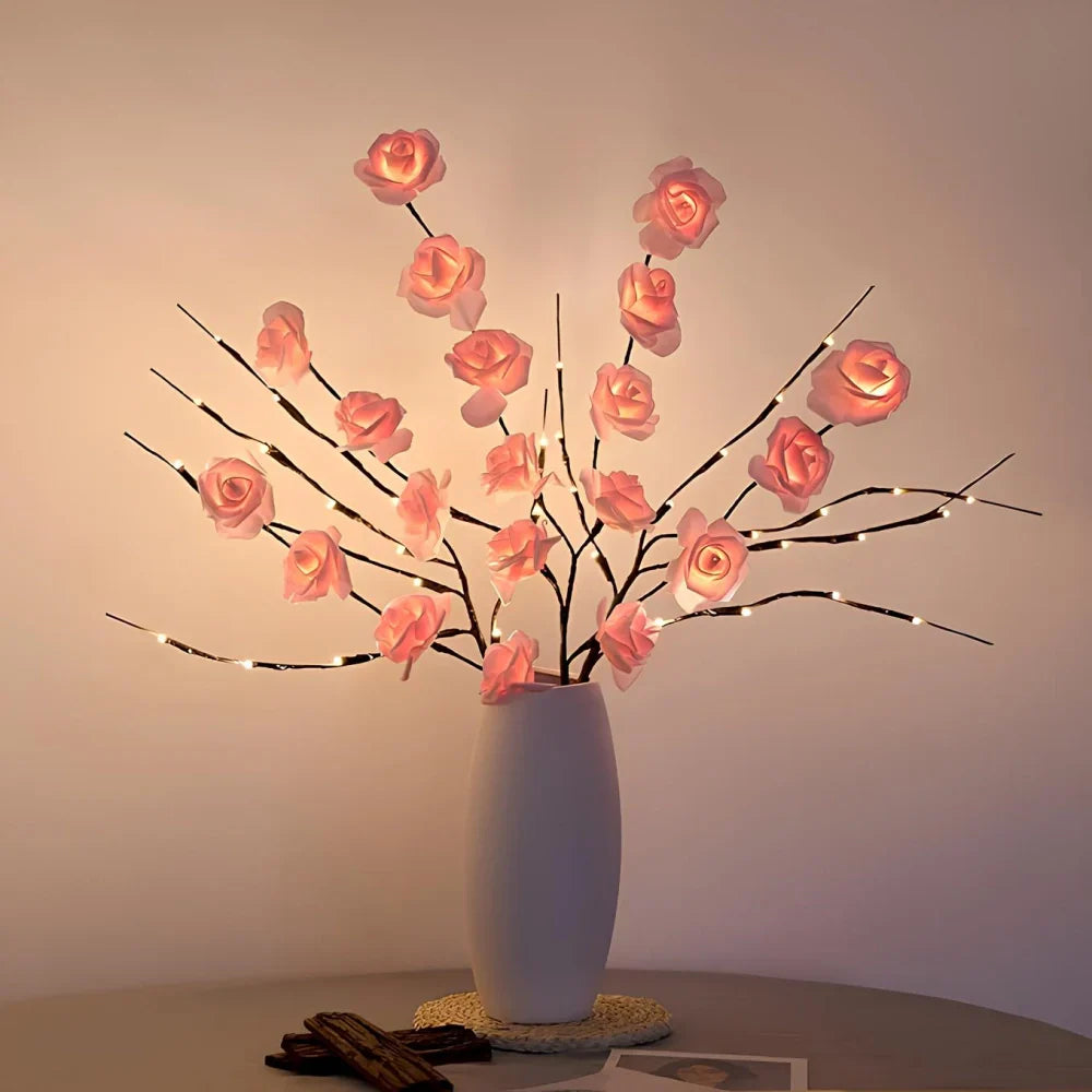 LED Lighted Artificial Branch Table Lamp