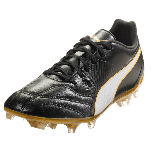 PUMA Men's Capitano II FG Firm Ground Soccer Cleats (Black/Gold)
