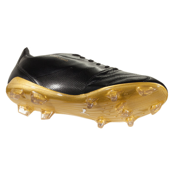 PUMA Men's Capitano II FG Firm Ground Soccer Cleats (Black/Gold)