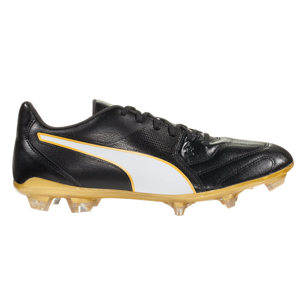 PUMA Men's Capitano II FG Firm Ground Soccer Cleats (Black/Gold)