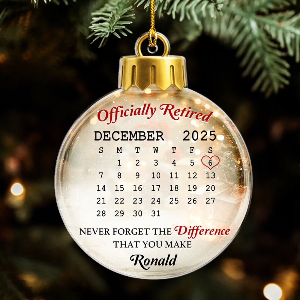 A Journey Of Purpose - Personalized Custom 3D Effect Acrylic Ornament