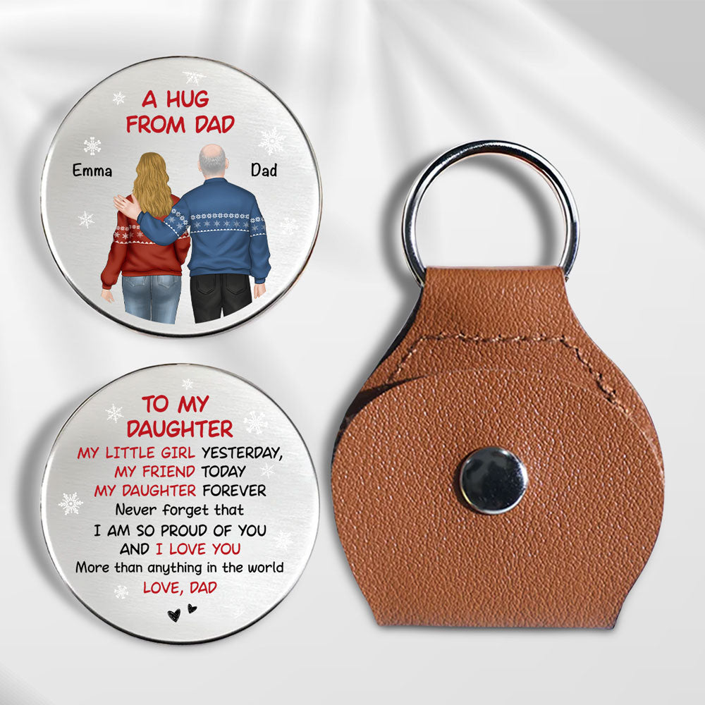 A Hug From Dad Christmas - Personalized Custom Pocket Hug