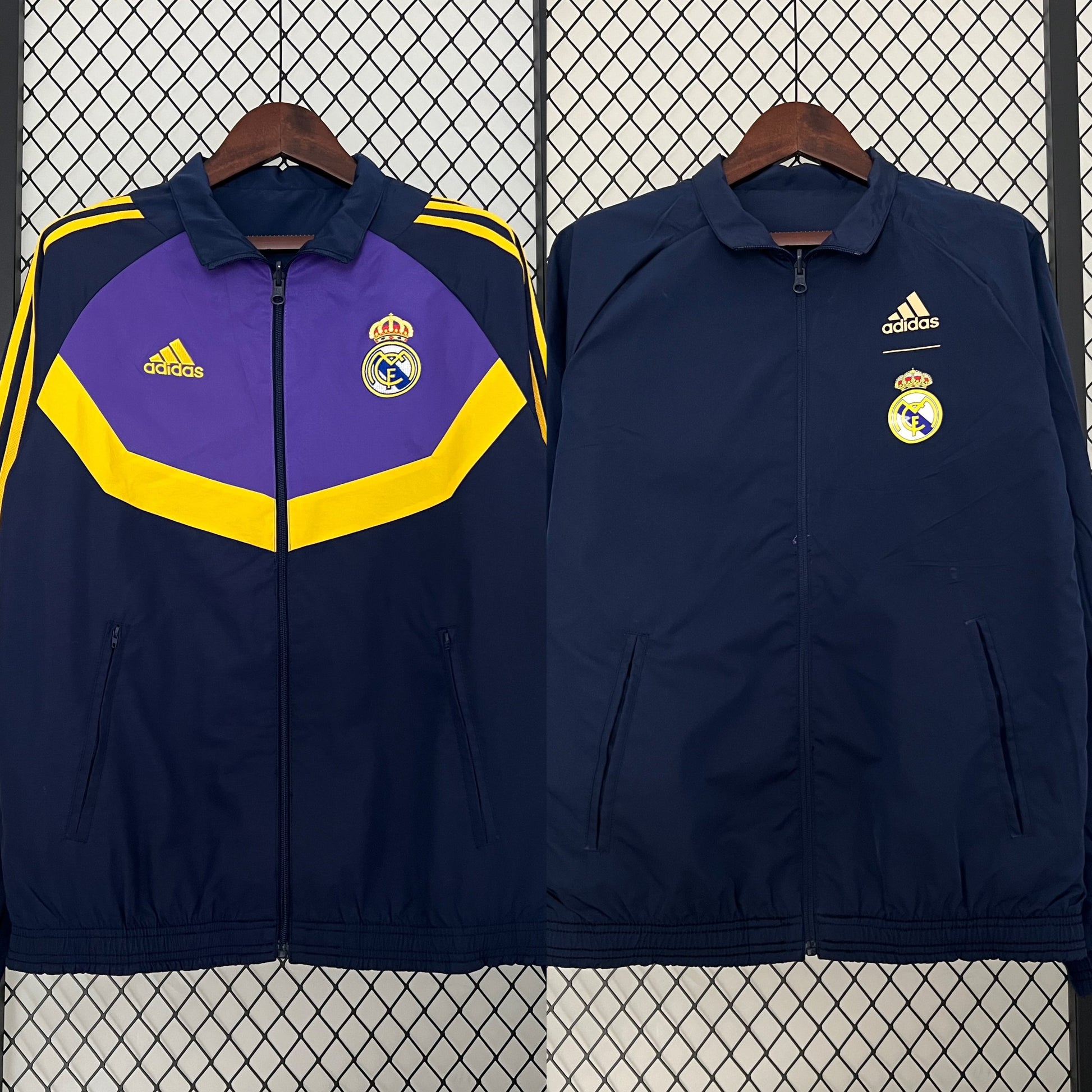 Real Madrid 24/25 reversible trench coat front view