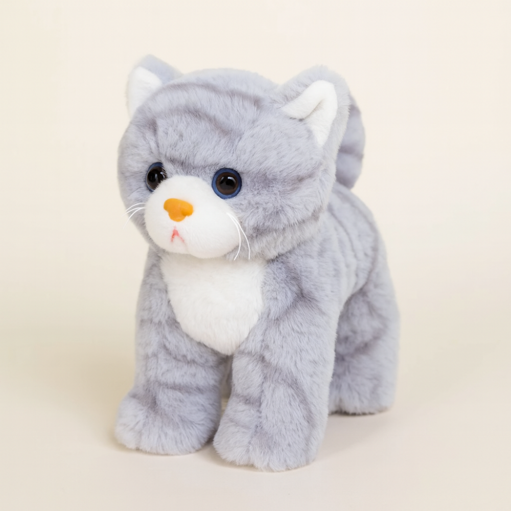 Realistic Cat Plush Toy Soft Stuffed Kitten Doll Kids Gift