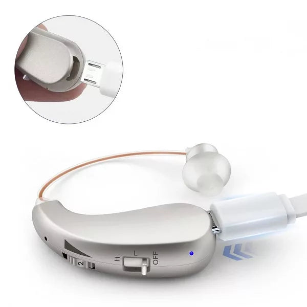 Hearing Aid Digital Rechargeable Behind Ear Amplifier