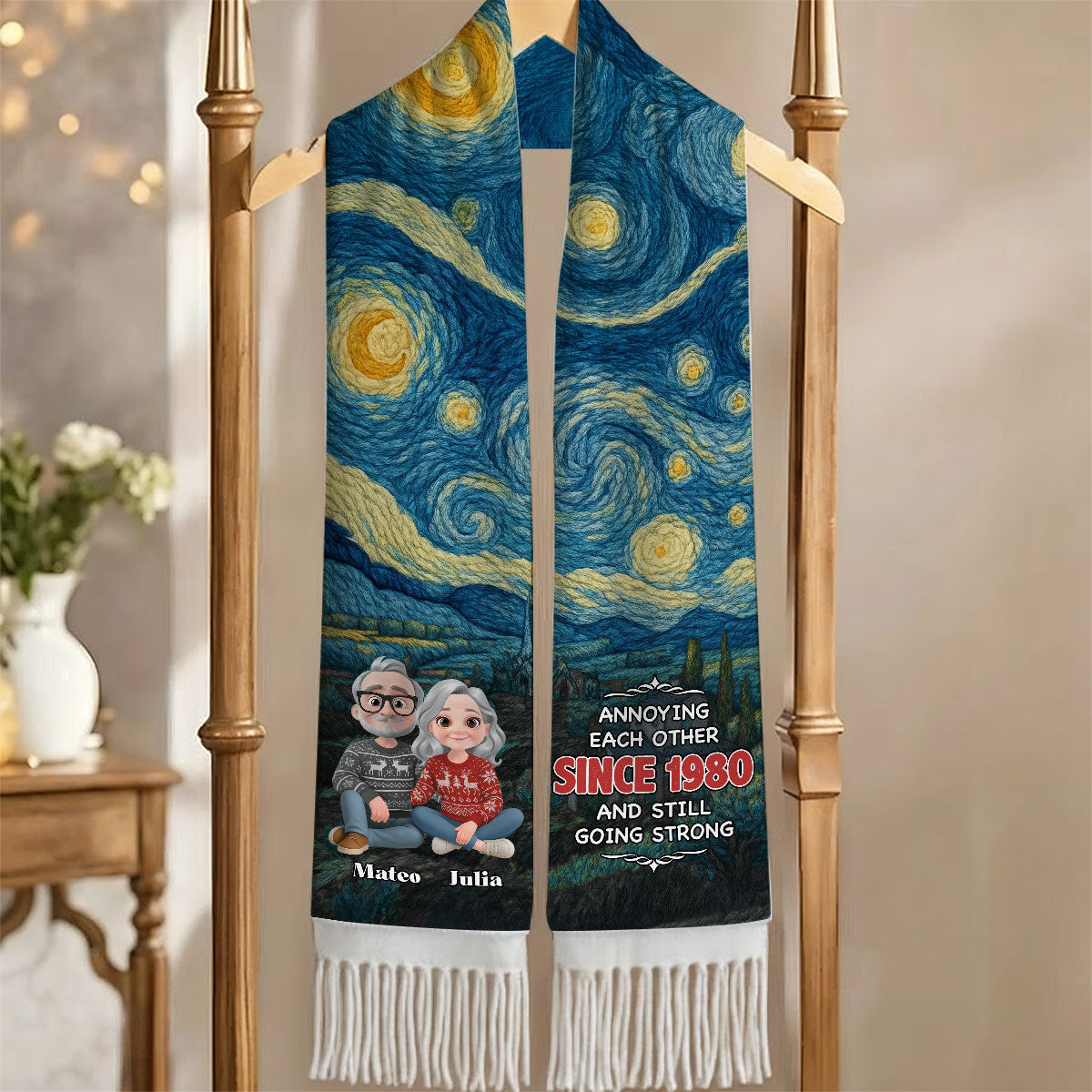 Annoying Each Other - Personalized Custom Scarf