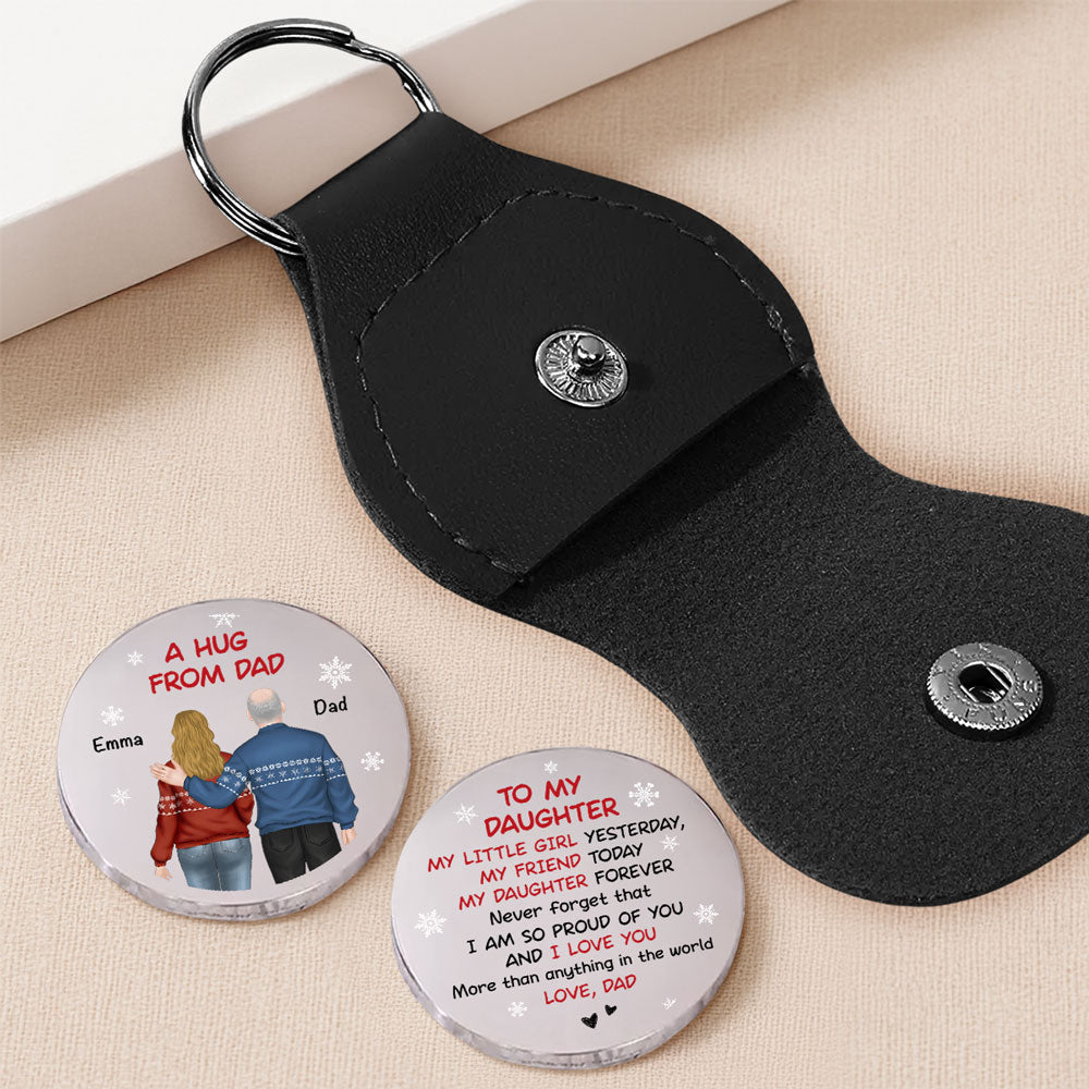 A Hug From Dad Christmas - Personalized Custom Pocket Hug