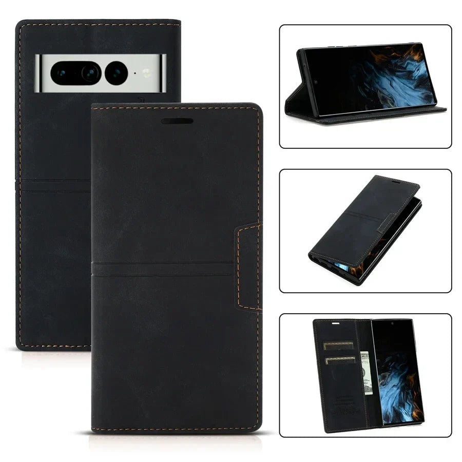 Phone Case Wallet with Magnetic Closure
