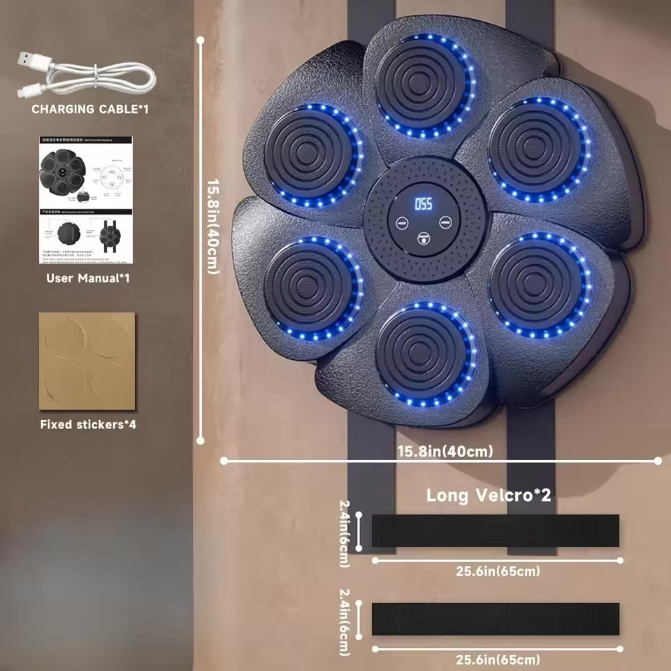 Home Boxing Wall Trainer with Bluetooth Music