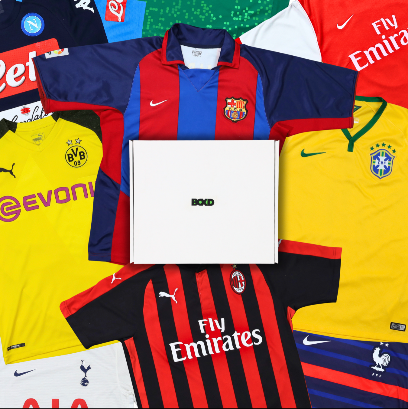 Men's Football Shirt & Ball Bundle Mystery Box