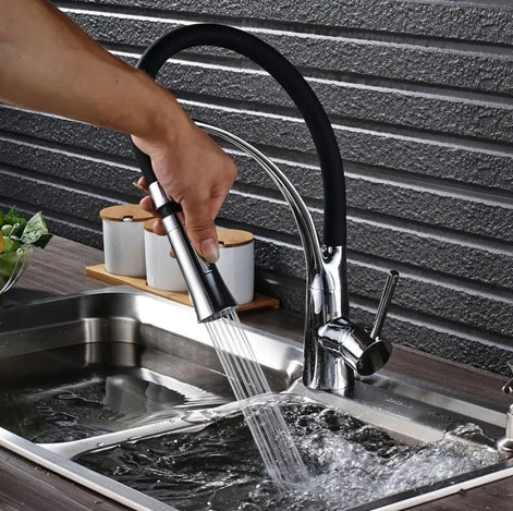 Kitchen Tap with Pull Out Spray Function