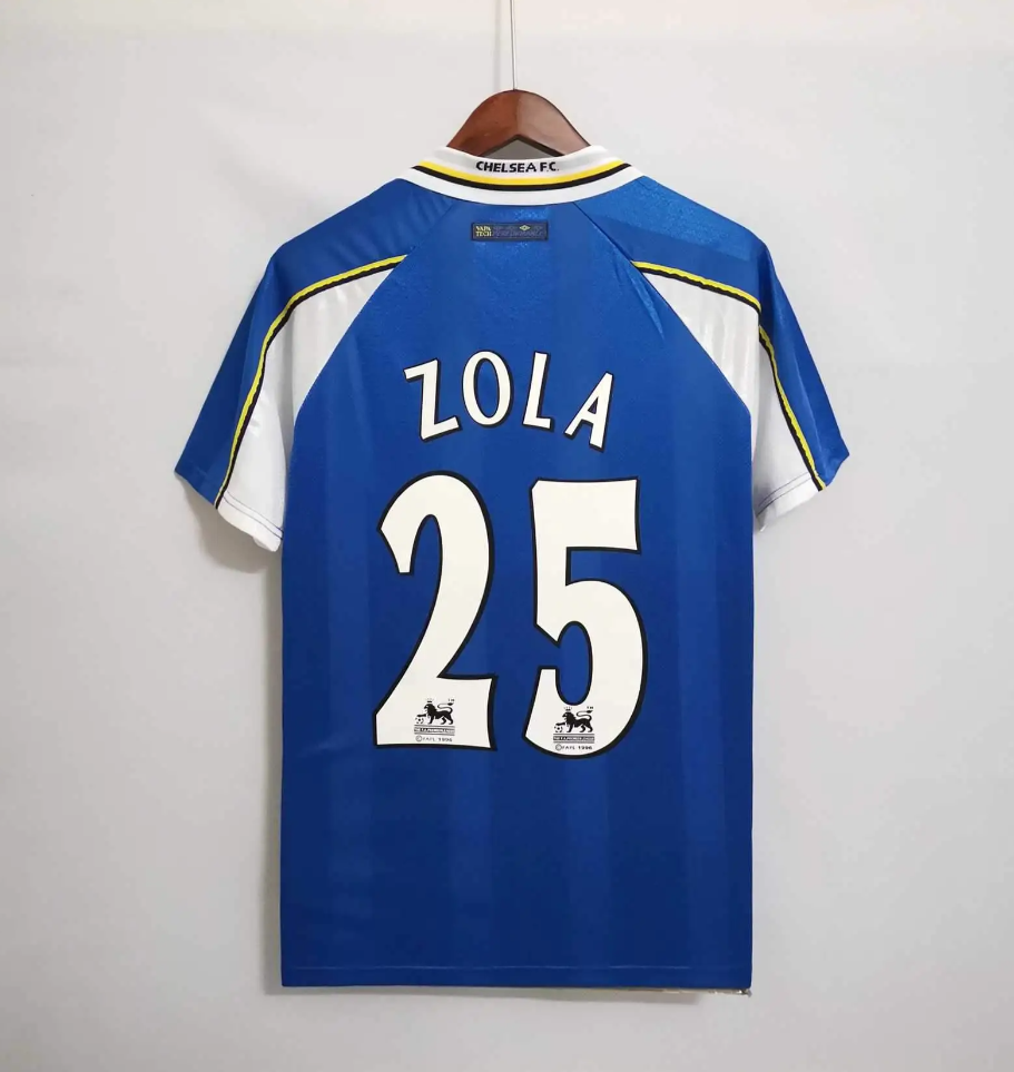 Chelsea 1998-1999 Home Jersey - Zola 25 on Retro Chelsea Kit