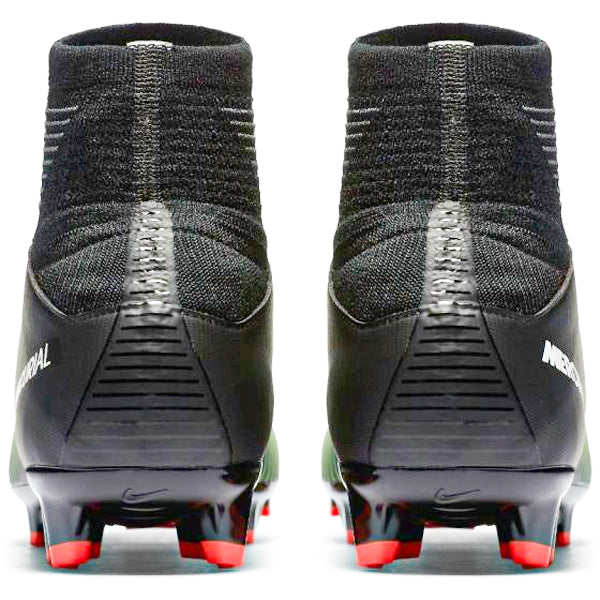 Nike Jr Mercurial Superfly V FG Firm Ground Soccer Cleats (Black/Green)