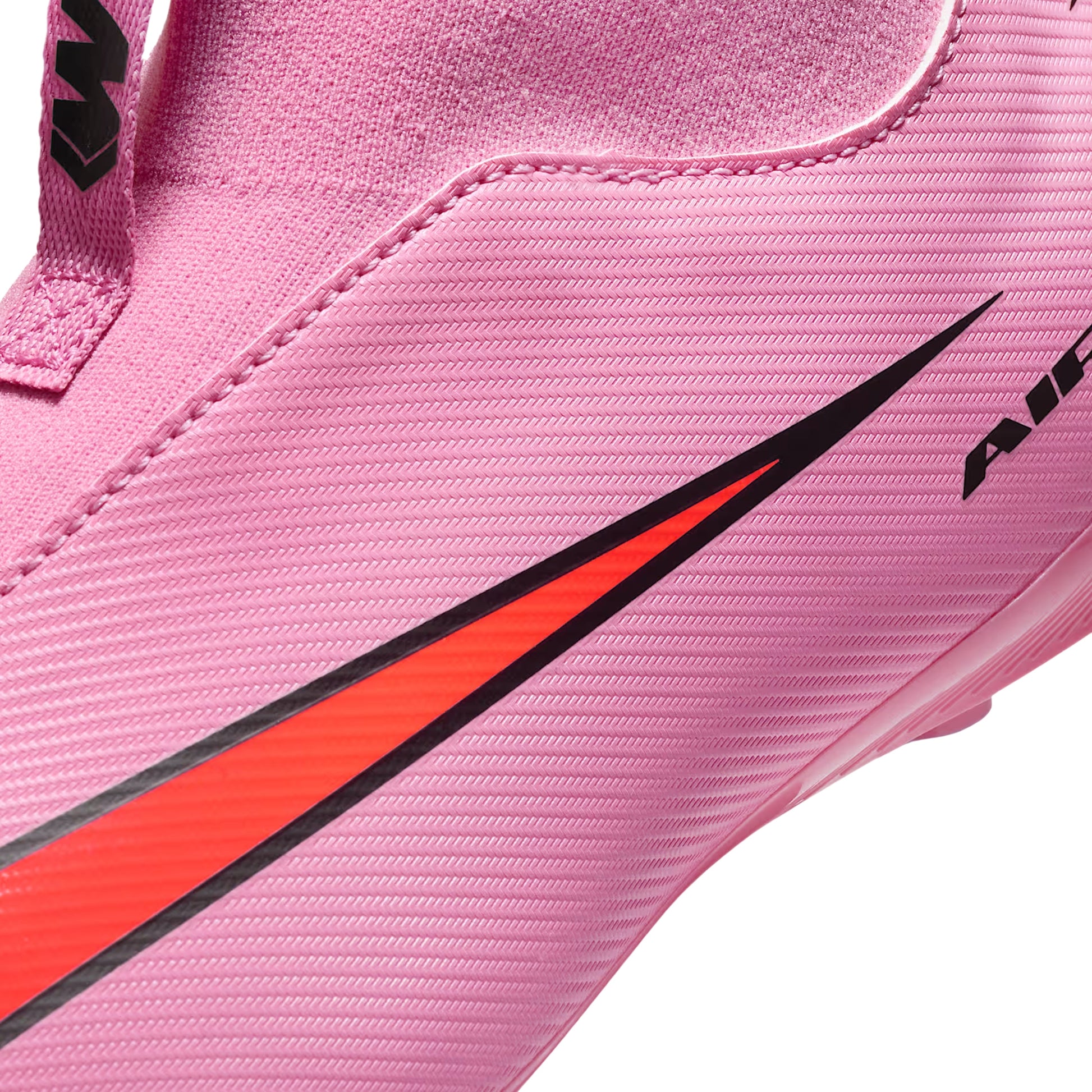 Nike Youth Jr. Mercurial Zoom Superfly 10 Academy Firm Ground/Multi Ground Soccer Cleats (Magic Flamingo/Black)