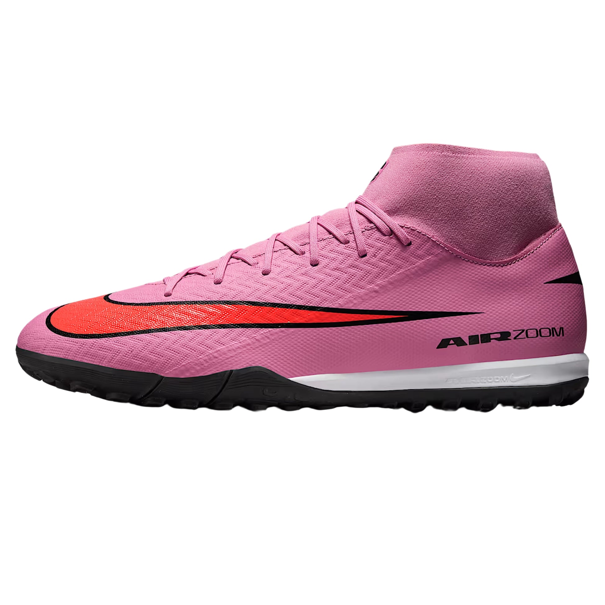 Nike Zoom Superfly 10 Academy Turf Soccer Shoes (Magic Flamingo/Black-Total Crimson)
