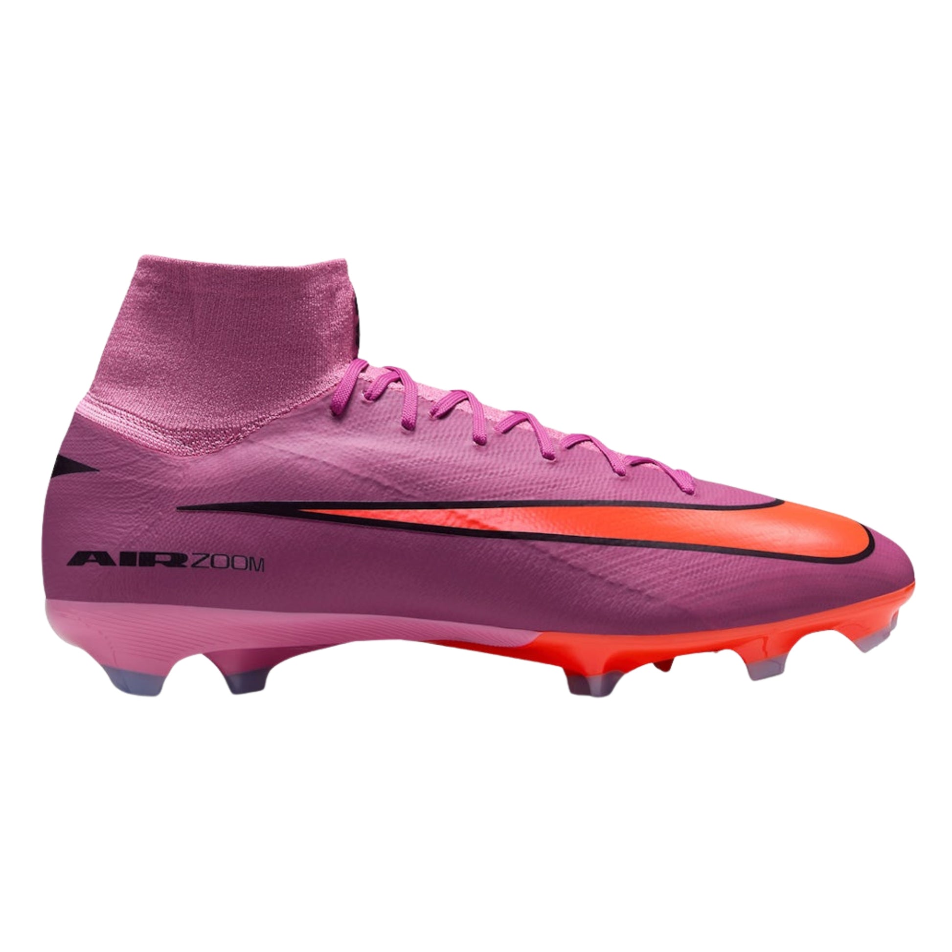 Nike Zoom Superfly 10 Pro Firm Ground Soccer Cleats (Magic Flamingo/Black/Total Crimson)