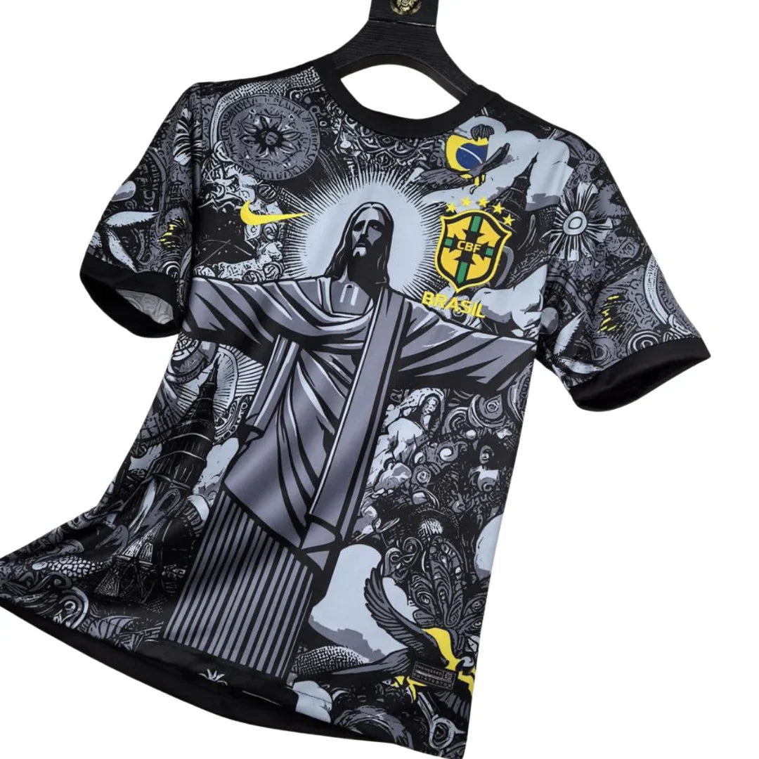 Brazil Jesus Christ the Redeemer 24-25 Jersey - Unique Christ the Redeemer design
