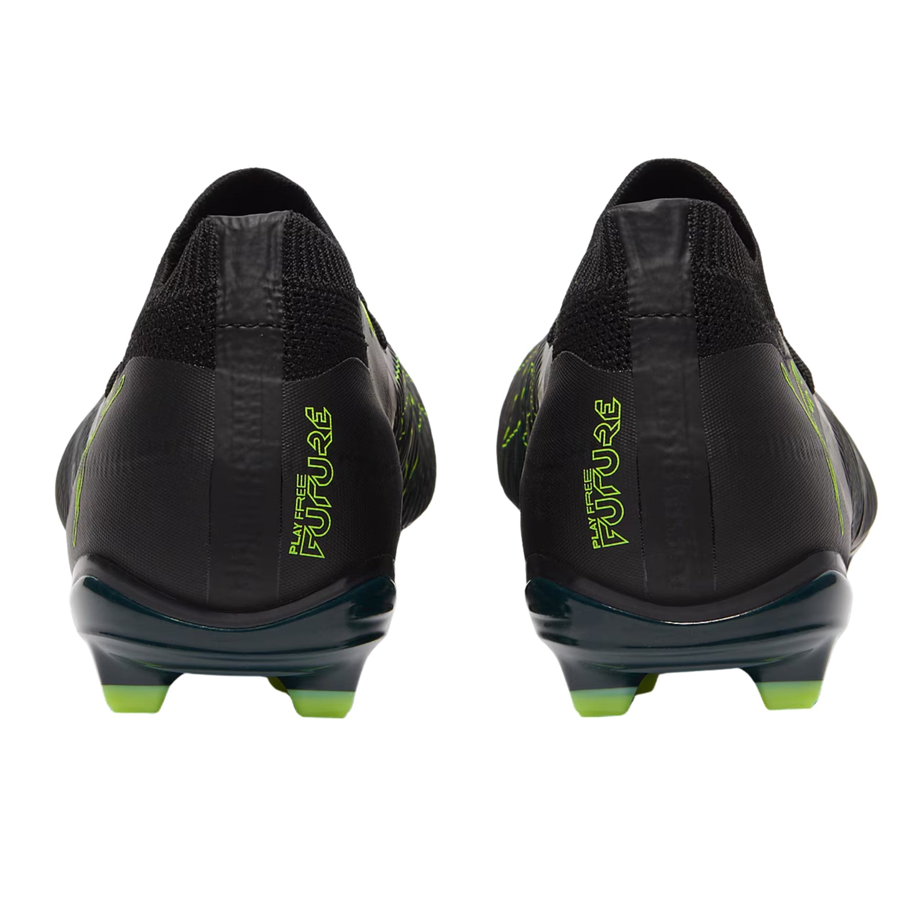 Puma Future 8 Match Firm Ground/Artificial Ground Soccer Cleats (Black/Fizzy Light/Green)