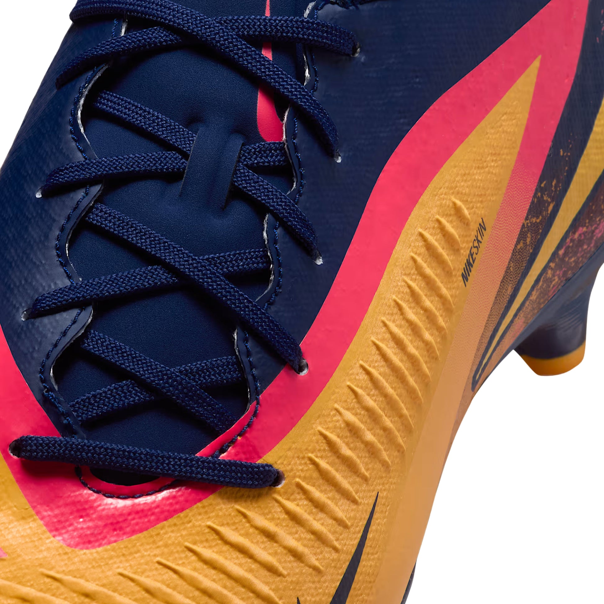 Nike Phantom 6 Low Academy Erling Haaland FG/MG Soccer Cleats (Laser Orange/Lemon Venom/Blue Void)