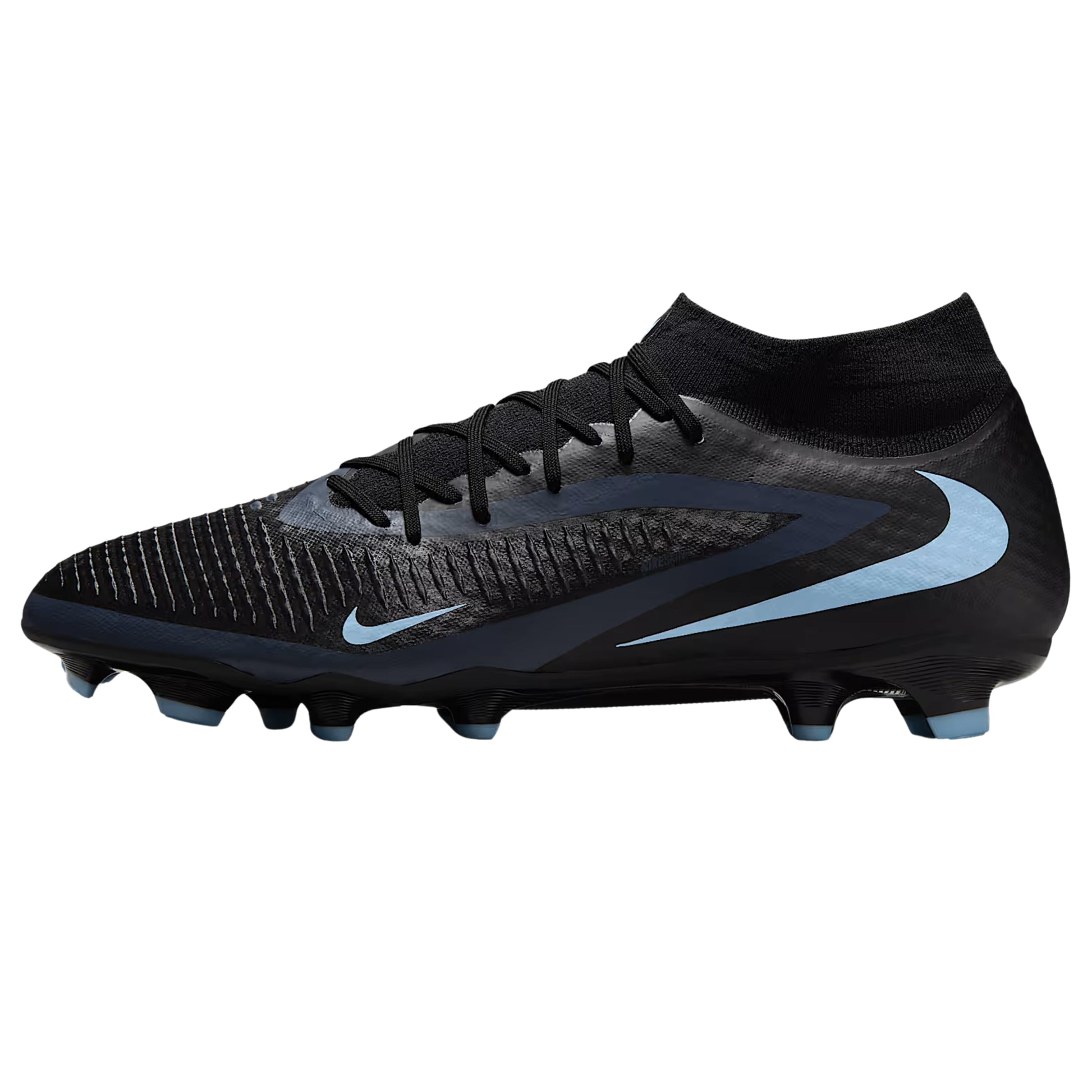 Nike Phantom GX 2 Academy High-Cut Firm Ground/Multiground Soccer Cleats (Black/Black)