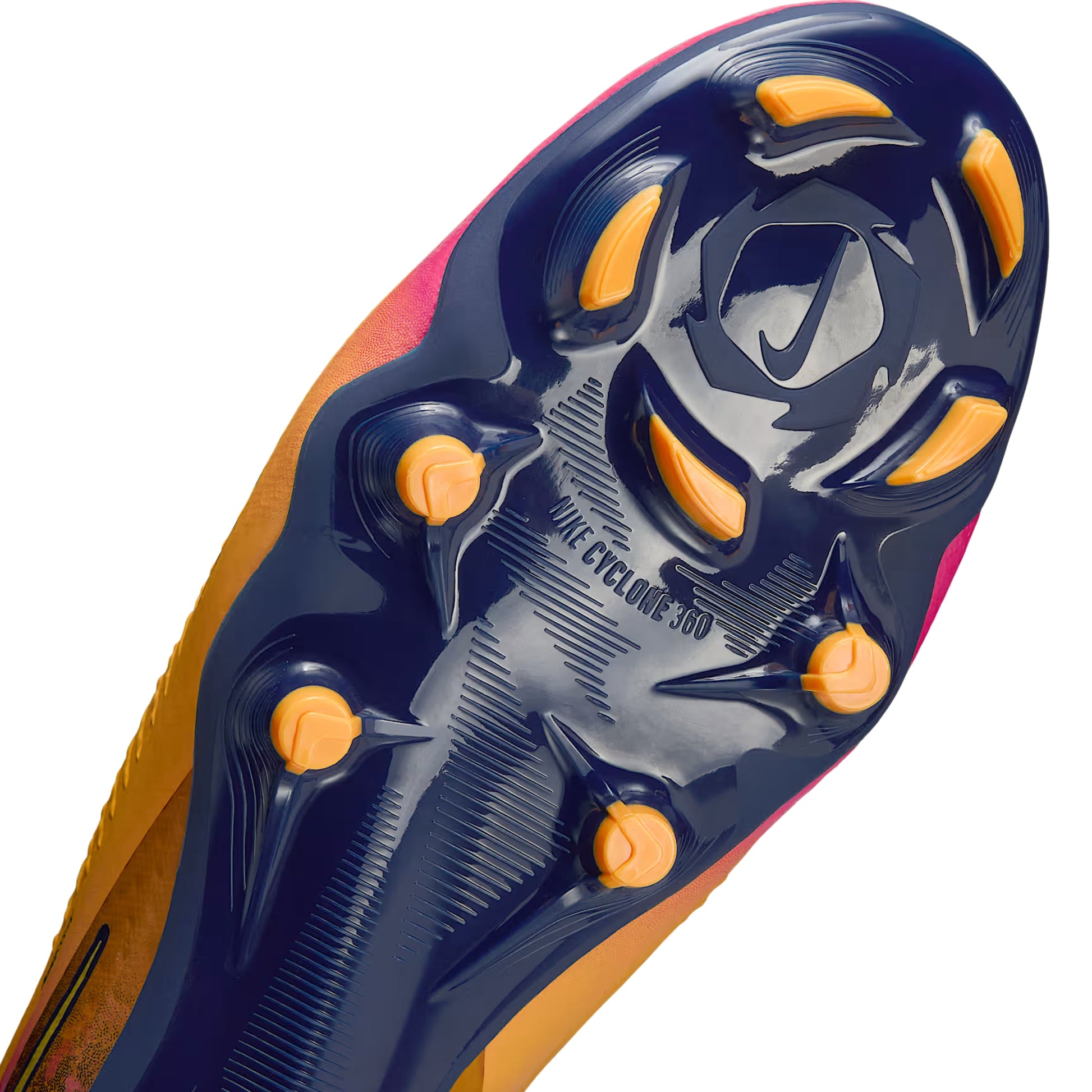 Nike Phantom 6 Low Academy Erling Haaland FG/MG Soccer Cleats (Laser Orange/Lemon Venom/Blue Void)