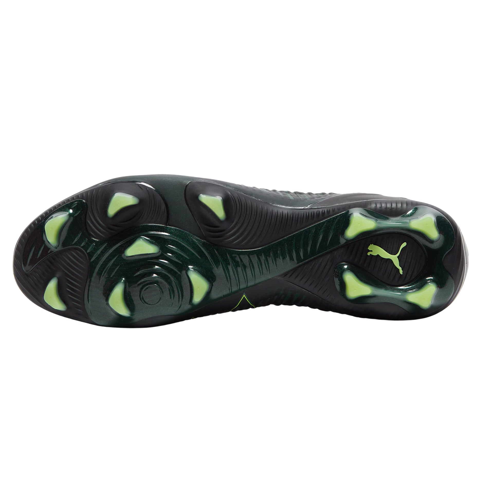 Puma Future 8 Ultimate Firm Ground Soccer Cleats (Black/Fizzy Light/Green)