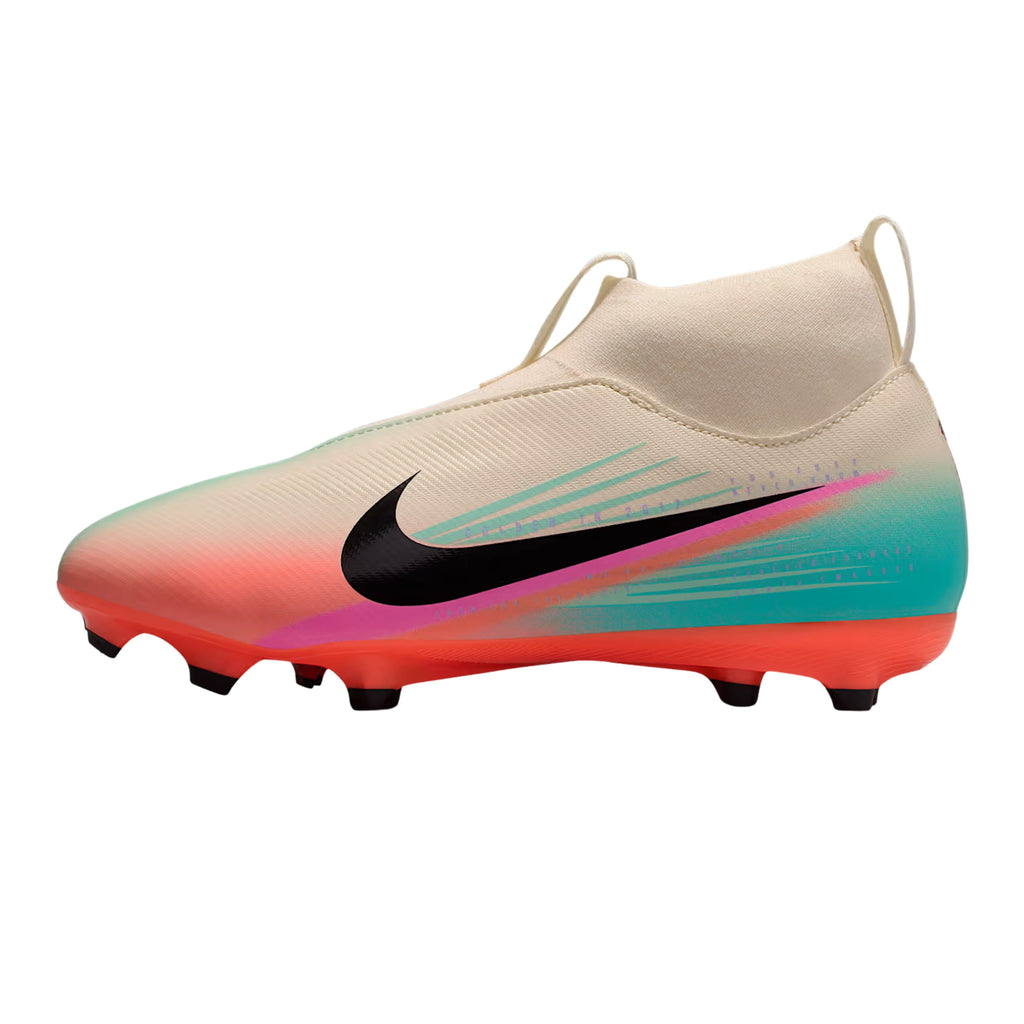 Nike Youth Zoom Mercurial Superfly 10 Academy Firm Ground/Multi Ground Soccer Cleats (Pale Ivory/Black)