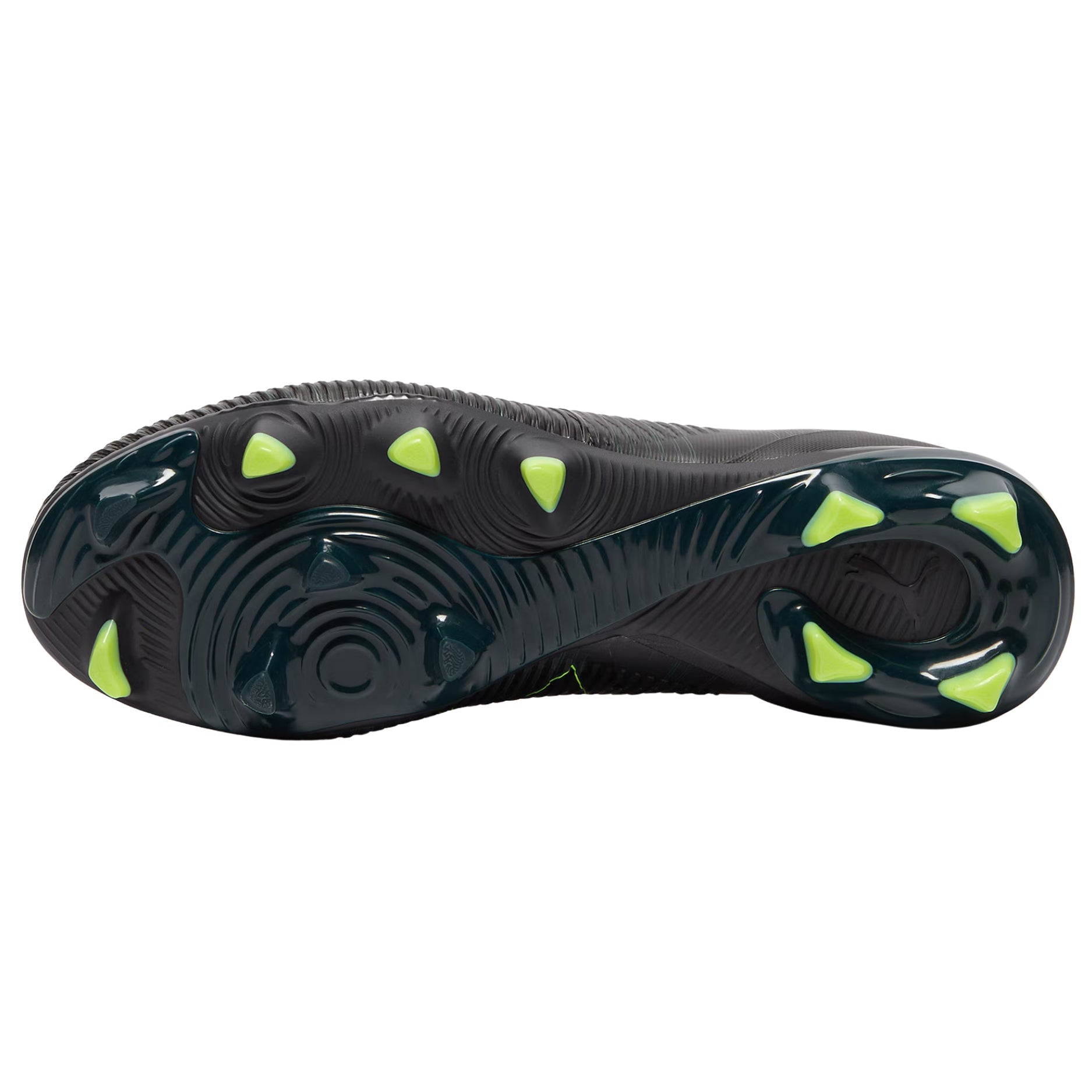 Puma Future 8 Match Firm Ground/Artificial Ground Soccer Cleats (Black/Fizzy Light/Green)