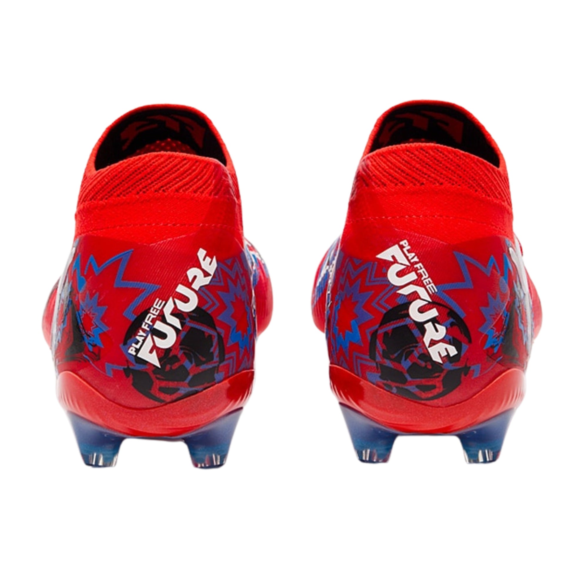 Puma Future 8 Ultimate Playmaker Firm Ground Soccer Cleats (Red/Black/Blue/Pink Pixel)
