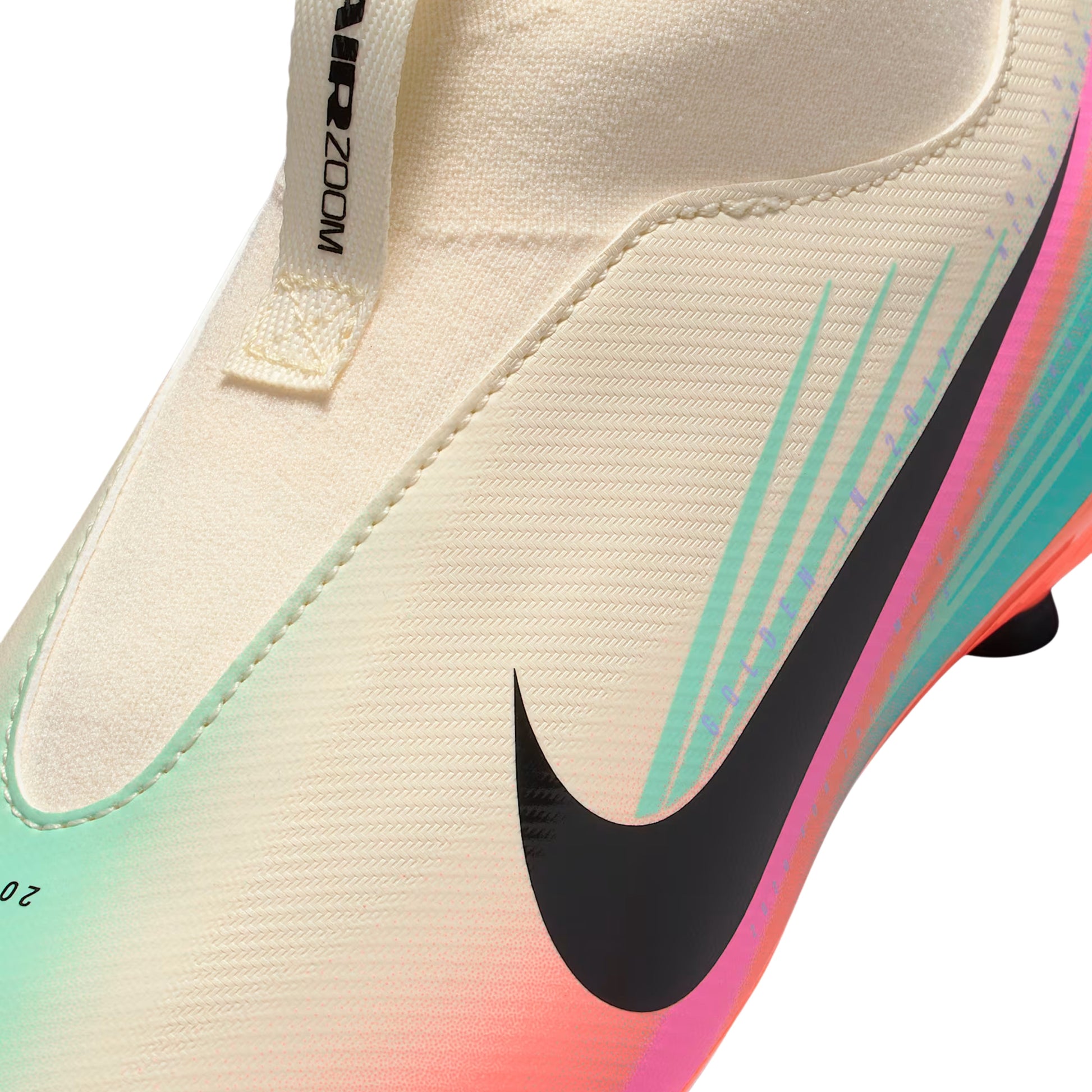 Nike Youth Zoom Mercurial Superfly 10 Academy Firm Ground/Multi Ground Soccer Cleats (Pale Ivory/Black)