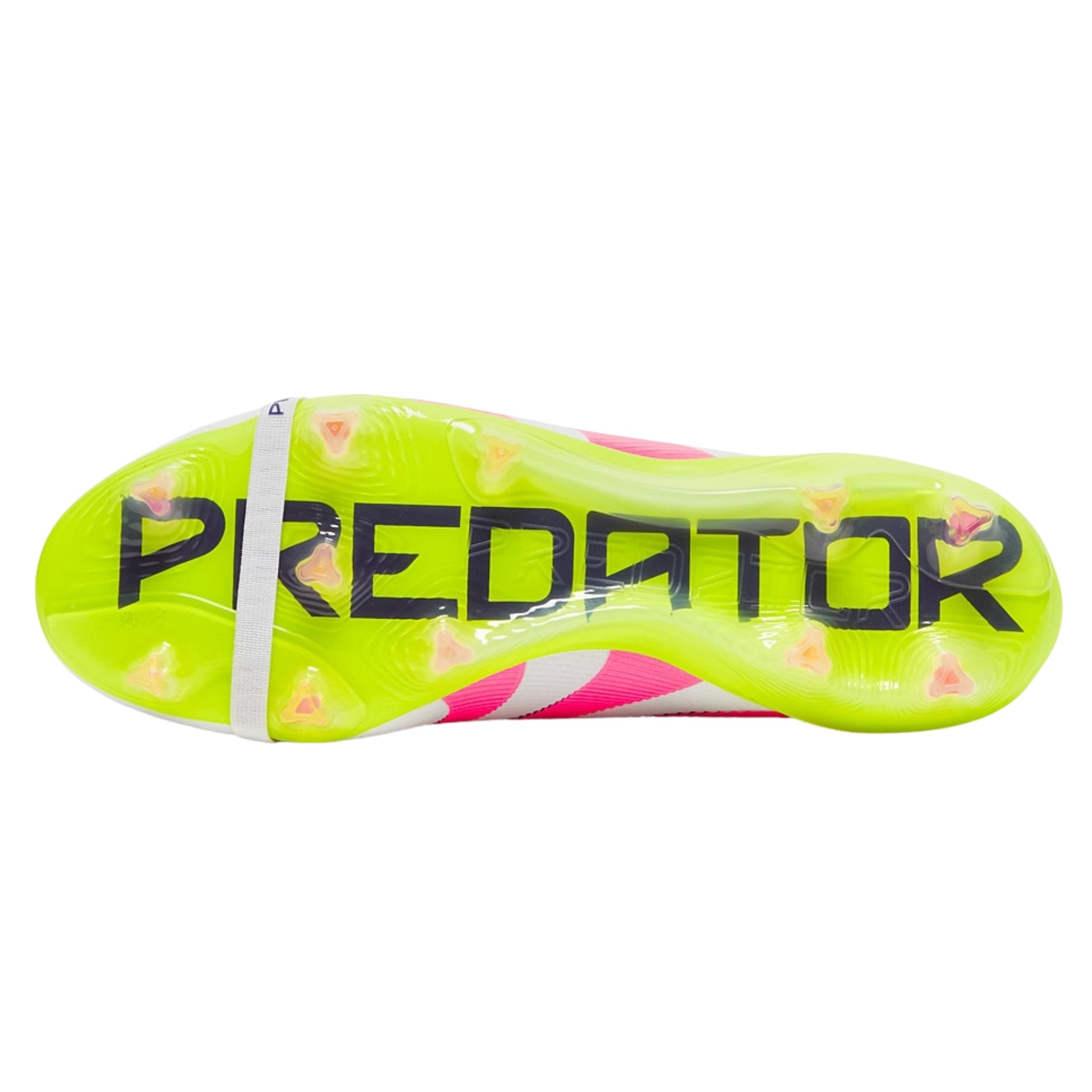 adidas Predator Elite FT Fold-over Tongue Firm Ground Soccer Cleats (White/Lucid Pink/Lucid Lemon)