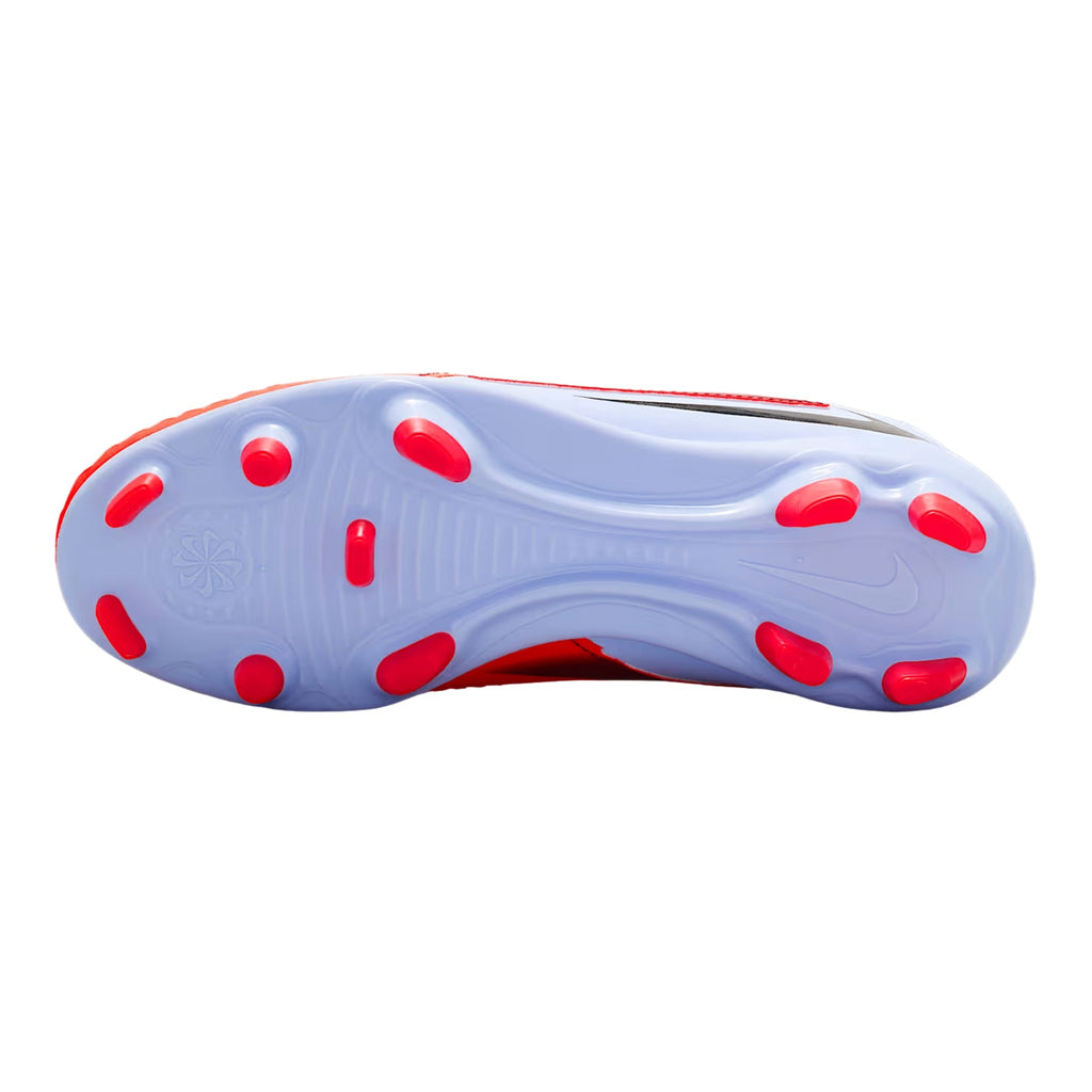 Nike Jr. Phantom 6 High Club Firm Ground/Multi Ground Soccer Cleats (Royal Tint/Bright Crimson)