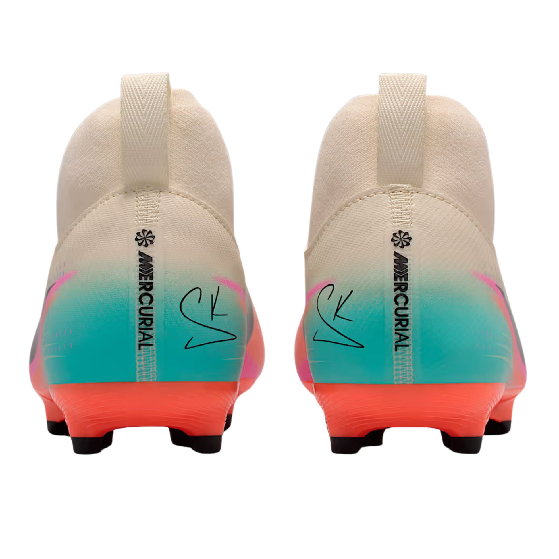 Nike Youth Zoom Mercurial Superfly 10 Academy Firm Ground/Multi Ground Soccer Cleats (Pale Ivory/Black)