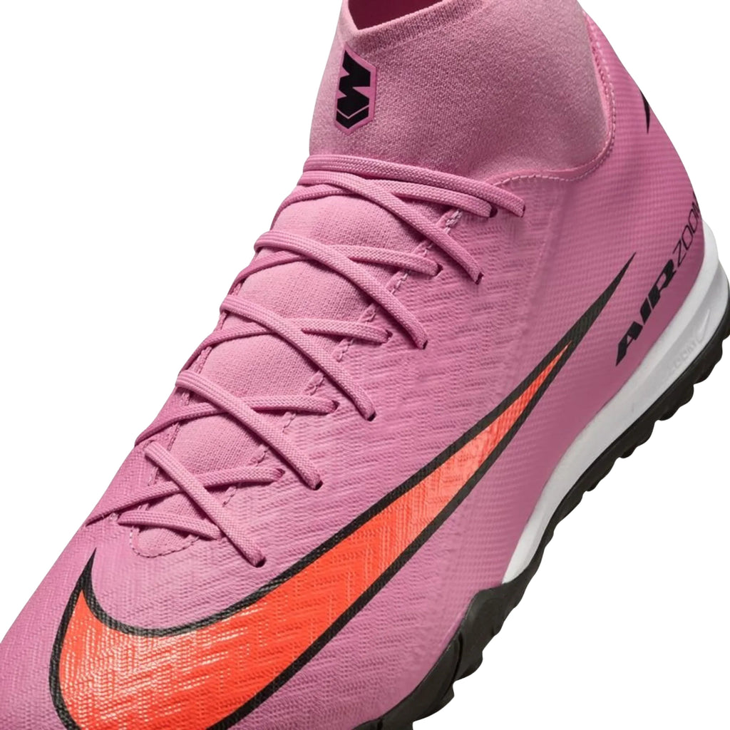 Nike Zoom Superfly 10 Academy Turf Soccer Shoes (Magic Flamingo/Black-Total Crimson)
